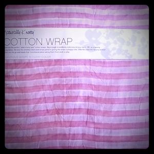 NWT naturally knotty cotton wrap red&white stripe